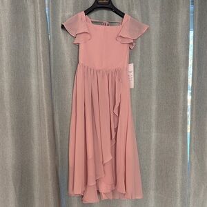 Elegant Pink Flower Girl/Junior bridesmaid Dress